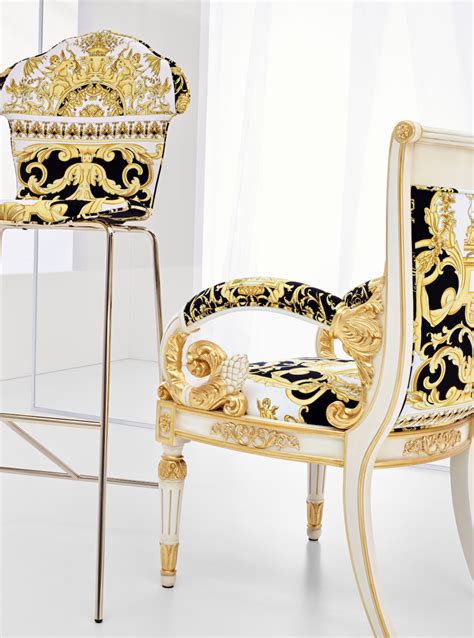 versace home medusa chair|versace couches.